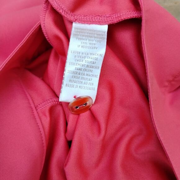 E P PRO Golf Tennis Skort Coral Red Pleats Pockets Size 4 Polyester Coolmax - Picture 8 of 9